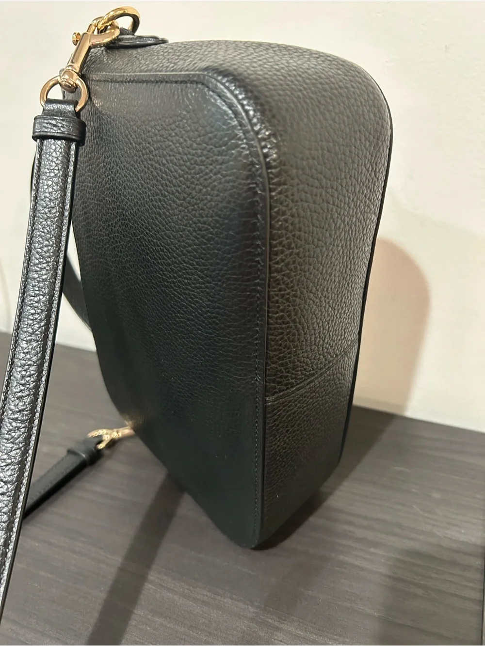 Coach Marlie Top Handle Satchel Shoulder Bag Black Leather Style #C1557